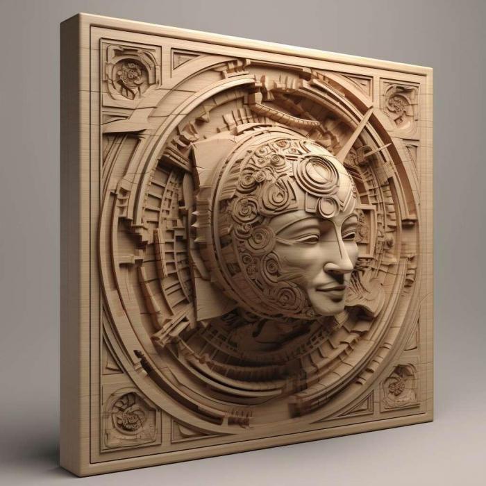 نموذج ثلاثي الأبعاد لآلة CNC 3D Art 